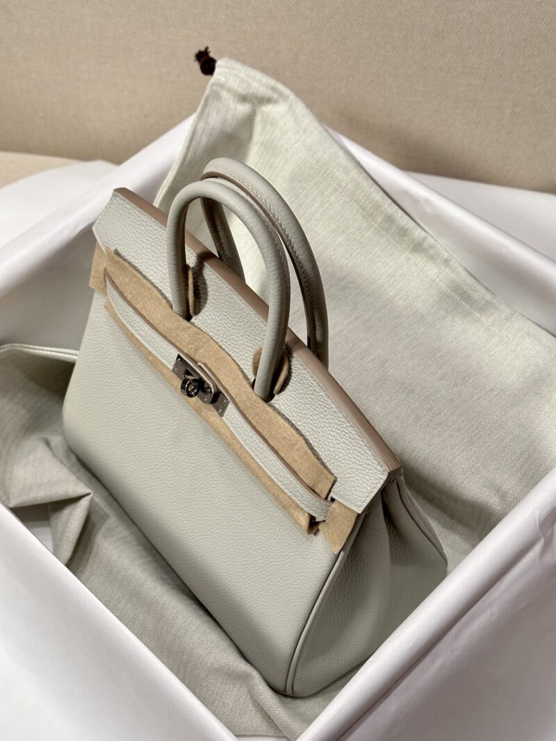Hermès Birkin 25 Gris Pearl Togo Palladium Hardware - Image 4