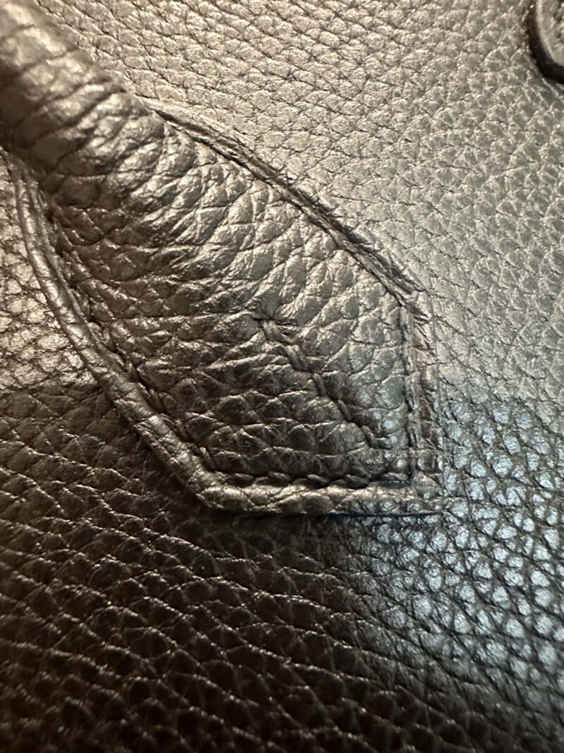 Hermès Birkin 25 Noir, Silver Togo Palladium Hardware - Image 15