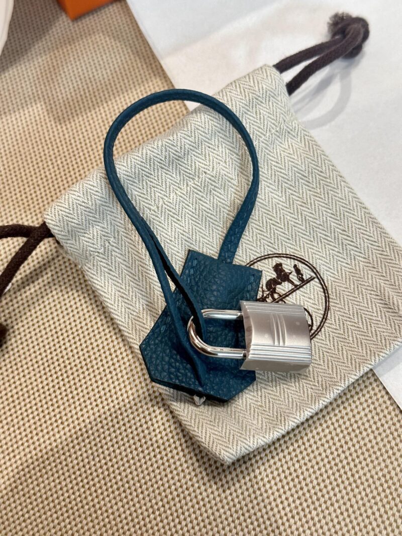 Hermès Birkin 25 Vert Bosphore Togo Palladium Hardware - Image 11