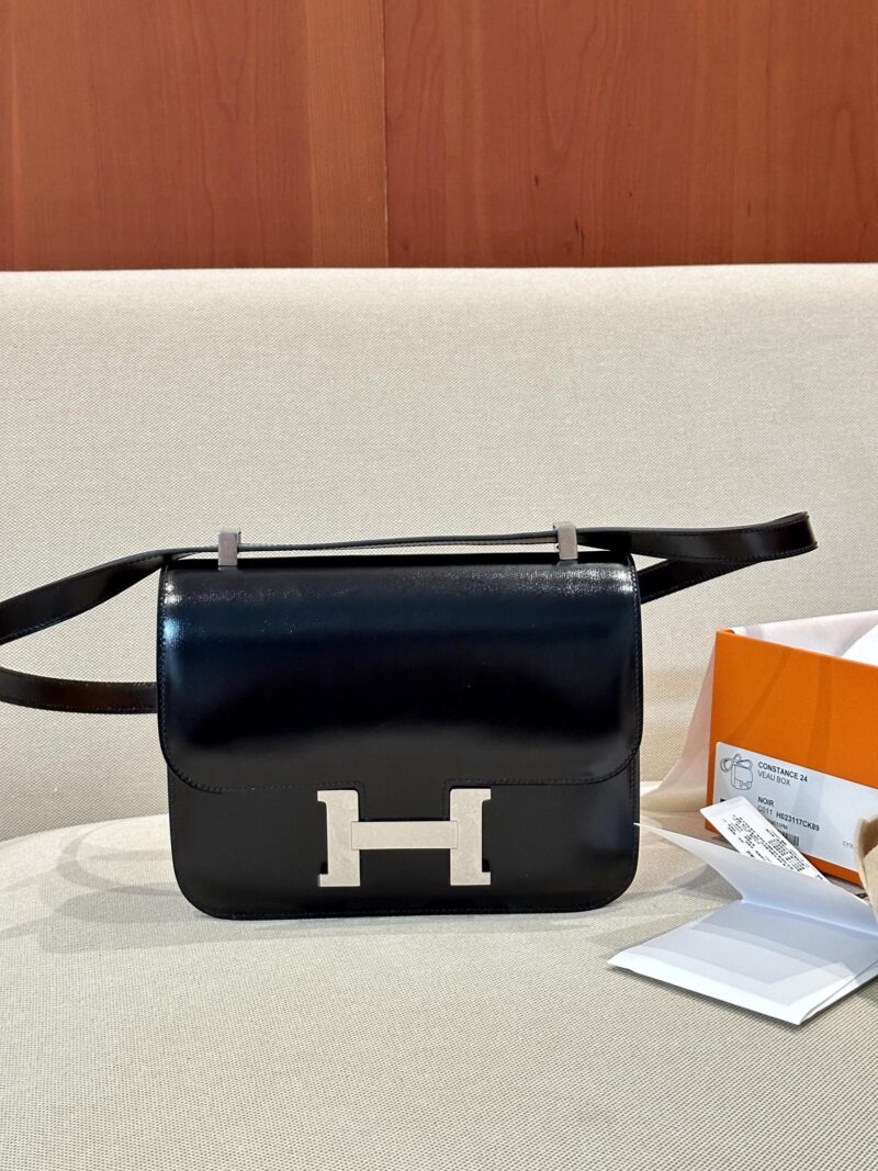 Hermès Constance 24 Noir Box Palladium Hardware