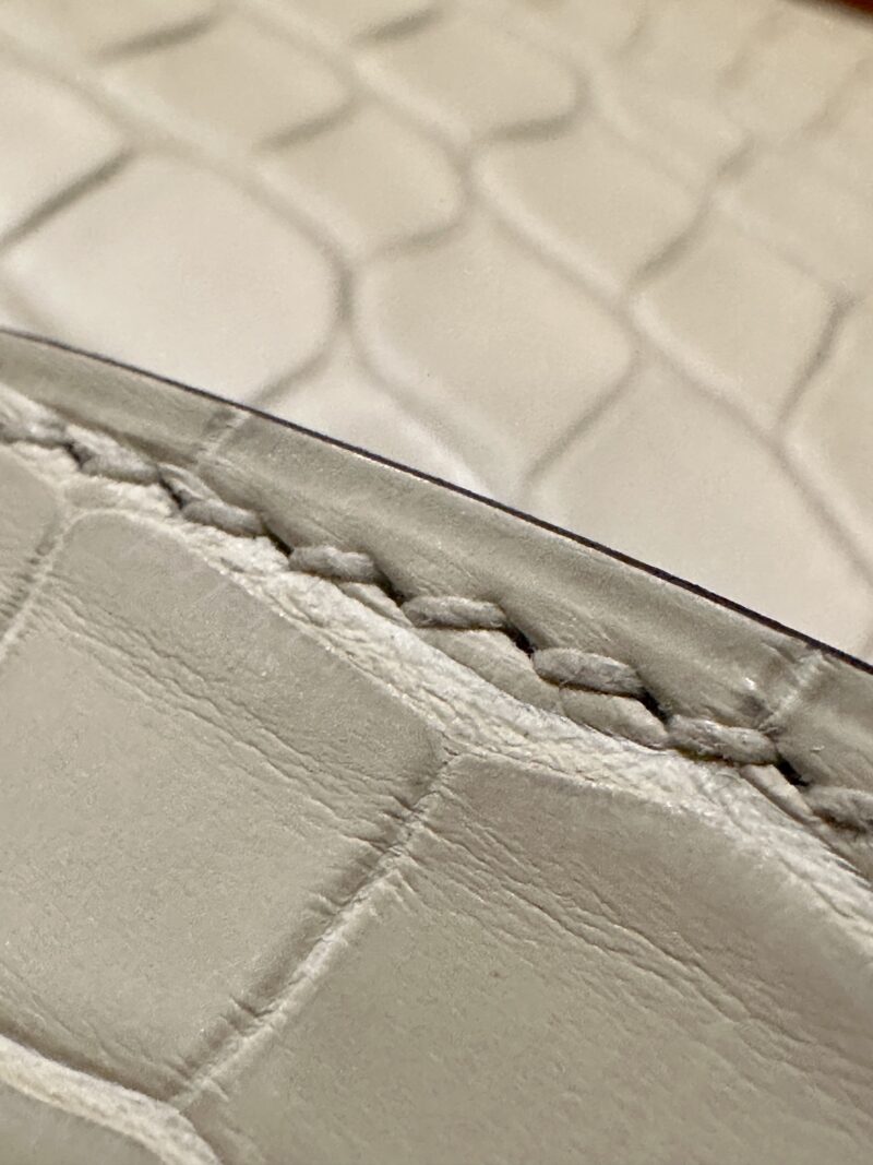 Hermès Kelly Pochette Vallina Matte Crocodile Gold Hardware