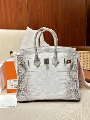 Hermès Birkin 25 Himalaya Crocodile Palladium Hardware