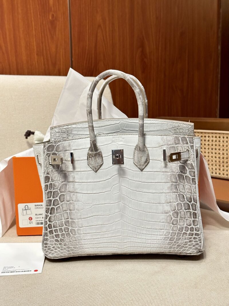 Hermès Birkin 25 Himalaya Crocodile Palladium Hardware