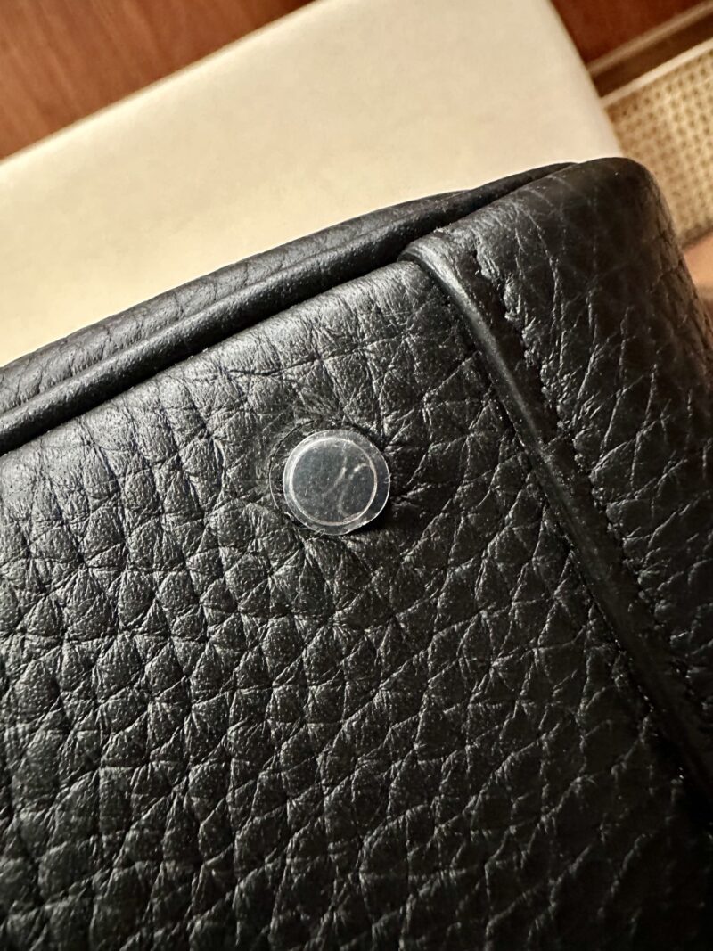 Hermès Mini Lindy 20 Taurillon Clemence Noir Silver Hardware - Image 10