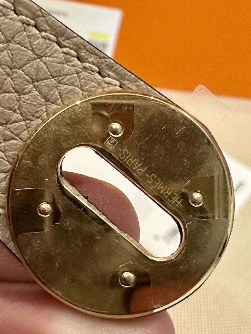 Hermès Lindy 26 Clemence Gris Tourterelle Gold Hardware - Image 10