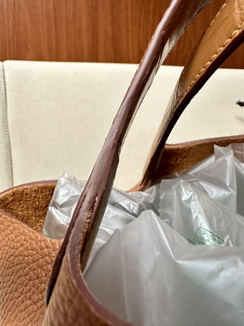 Hermès Picotin 22 Taurillon Clemence & Crocodile Gold Gold Hardware - Image 9