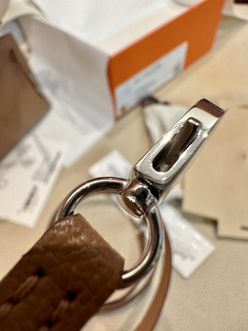 Hermès Mini Kelly 19 Chevre Quebracho Silver Hardware - Image 15