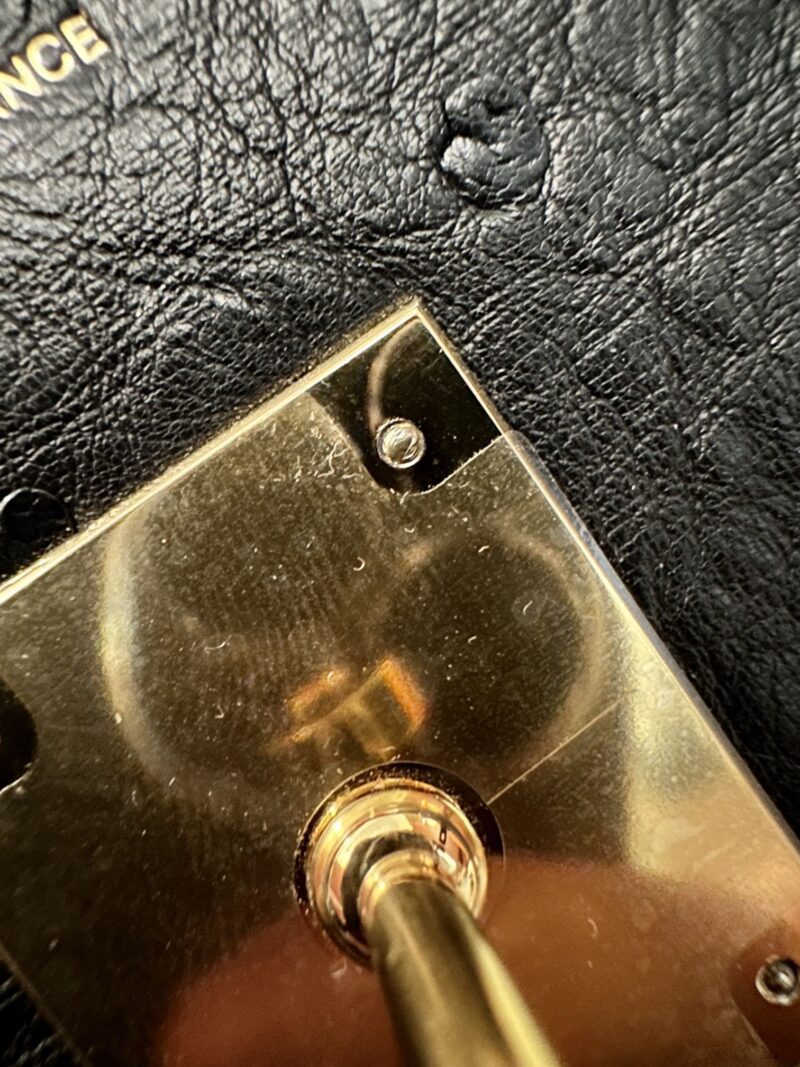Hermès Birkin 35 Noir Ostrich Gold Hardware - Image 9