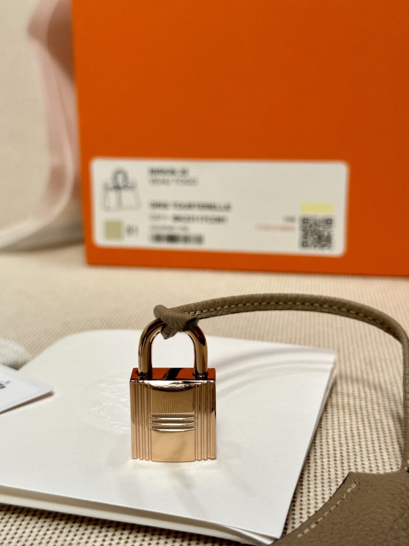 Hermès Birkin 25 Gris Tourterelle Togo Gold Hardware - Image 16