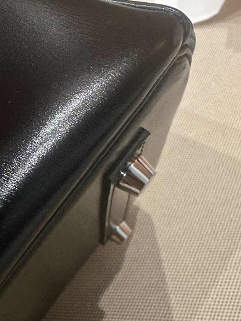 Hermès Birkin 30 Noir Box Palladium Hardware - Image 8