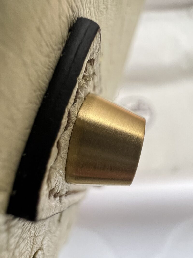 Hermès Birkin 25 Parchemin, Gris Asphalt Ostrich Gold Hardware - Image 5