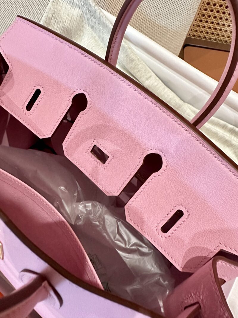Hermès Birkin 25 Mauve Sylvestre Swift Gold Hardware - Image 7