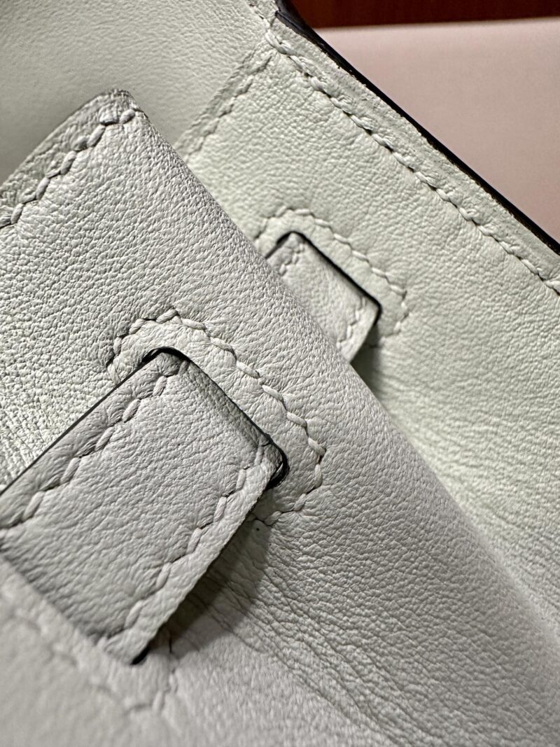 Hermès Kelly Danse 22 Swift Vert Fizz Silver Hardware - Image 13