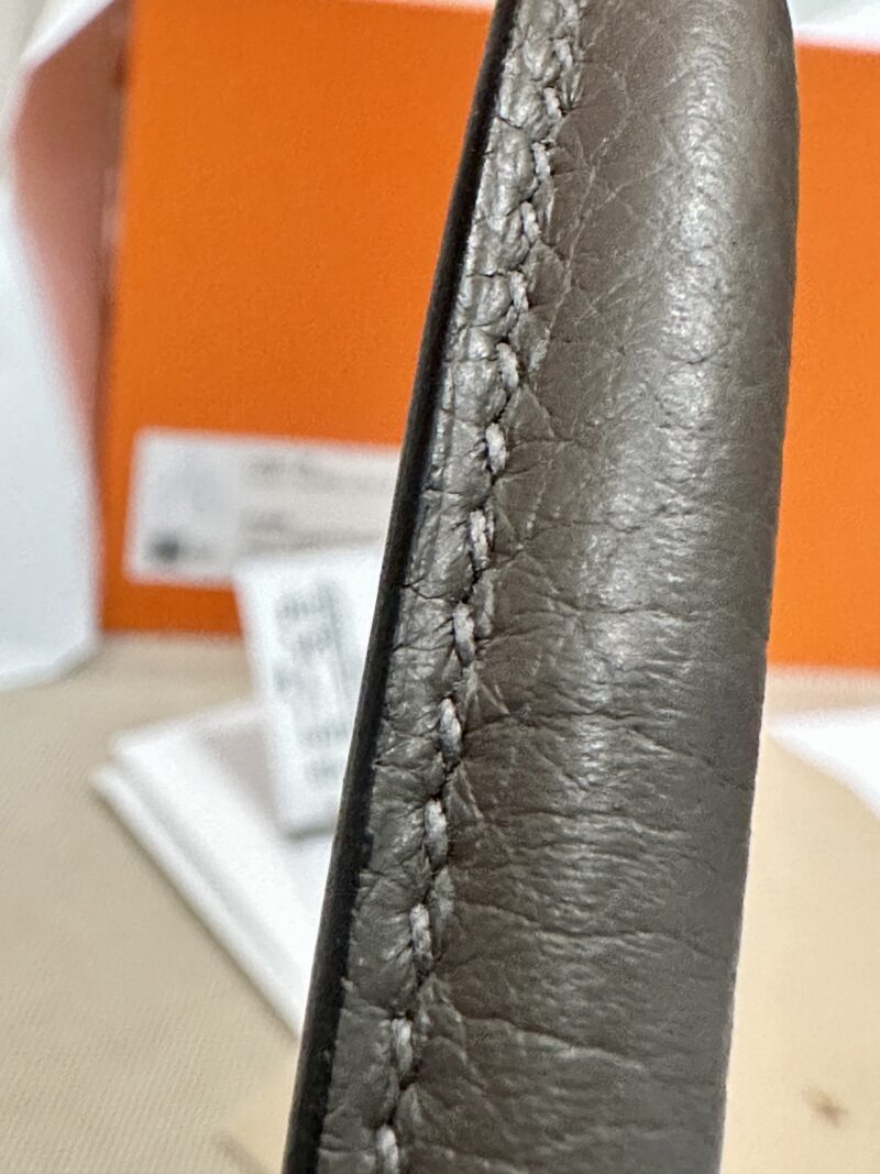 Hermès Lindy 26 Clemence Etain Silver Hardware - Image 15