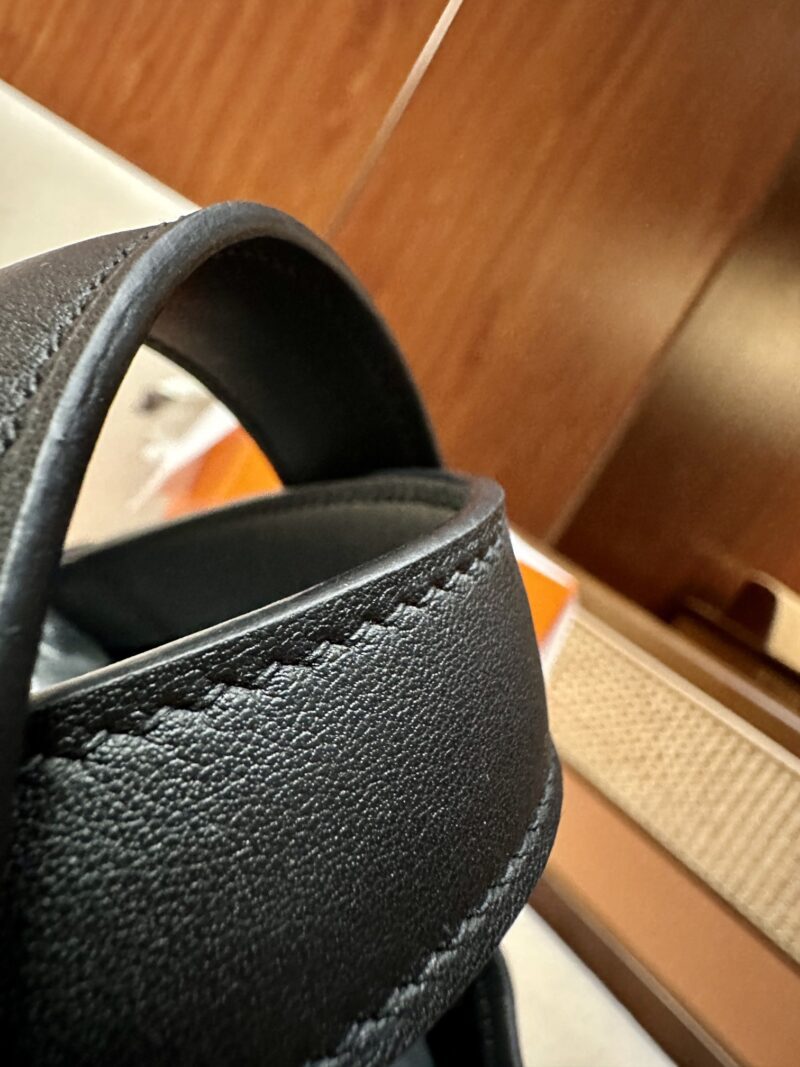 Hermès Picotin Cargo 18 Canvas & Leather Deep Blue & Noir Gold Hardware - Image 15