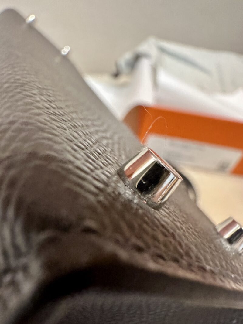 Hermès Mini Kelly 19 Epsom Gris Graphite Silver Hardware - Image 10