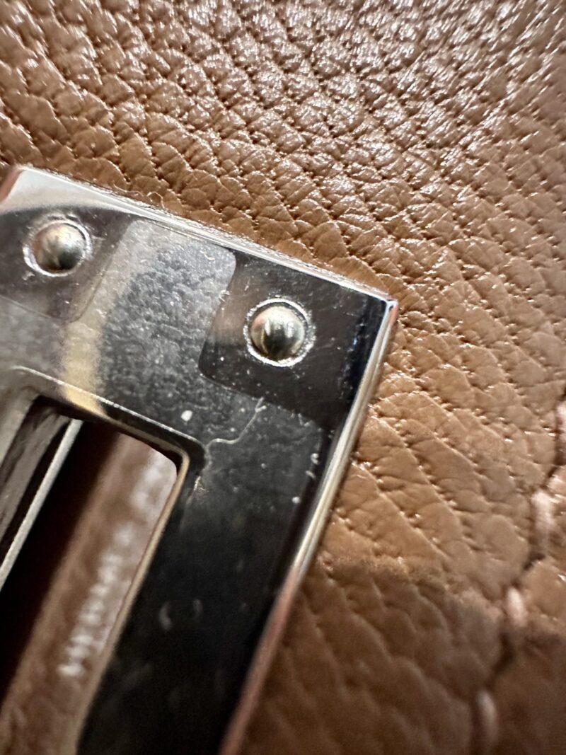 Hermès Mini Kelly 19 Chevre Quebracho Silver Hardware - Image 18