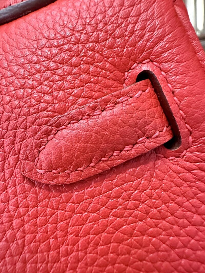 Hermès Kelly 25 Togo Rouge Coeur Gold Hardware - Image 11