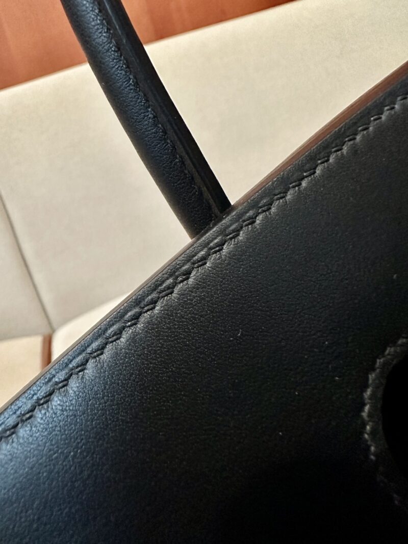 Hermès Birkin 35 Noir Swift Palladium Hardware - Image 11