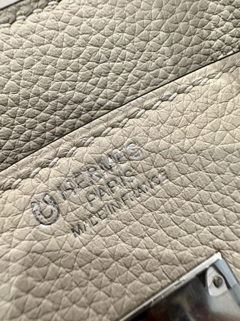 Hermès Birkin 25 Craie, Gris Meyer Togo Palladium Hardware - Image 7