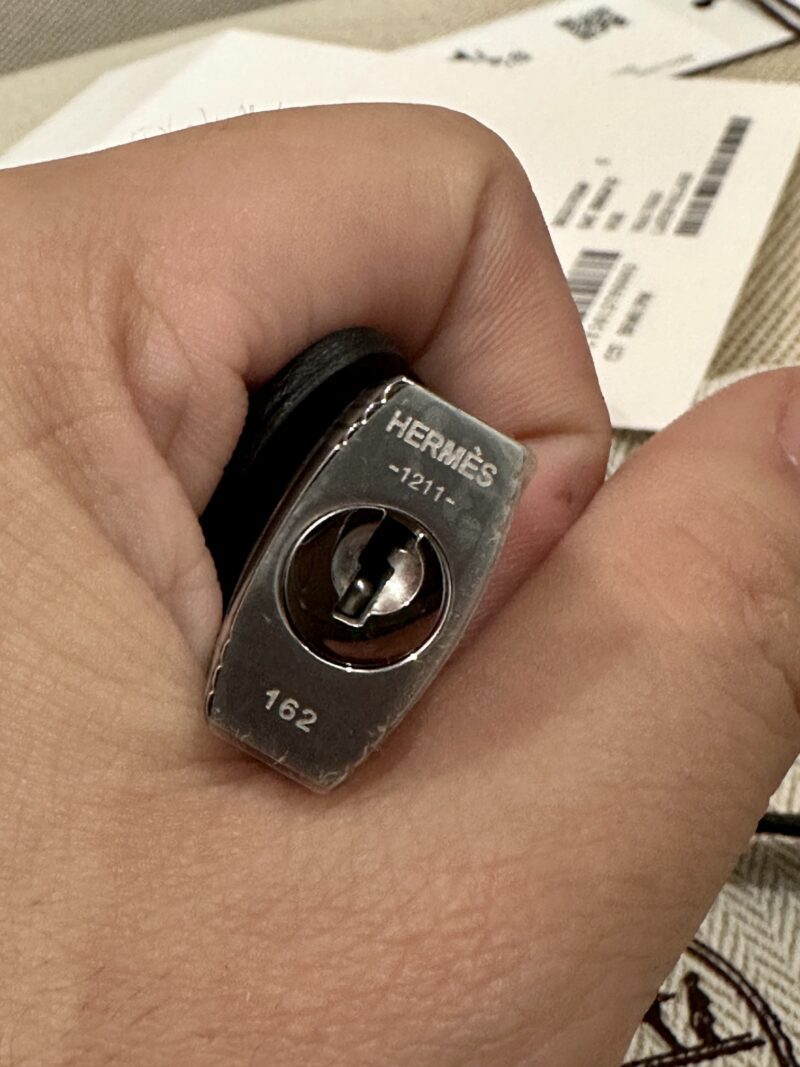 Hermès Birkin 25 Noir, Silver Togo Palladium Hardware - Image 12