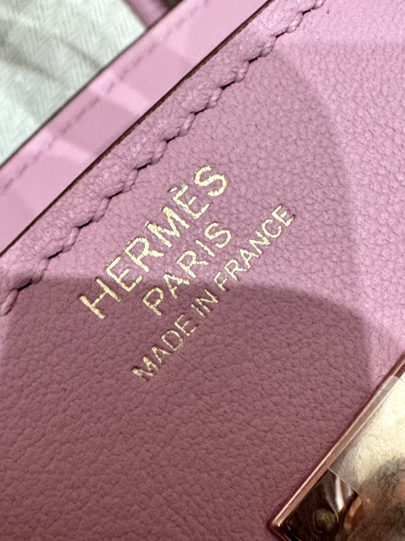 Hermès Birkin 25 Mauve Sylvestre Swift Gold Hardware - Image 6