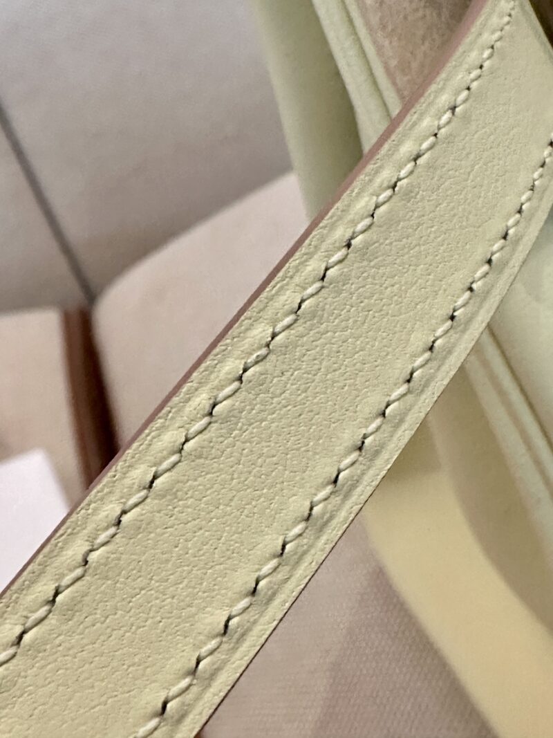 Hermès Birkin 25 Jaune Milton, Silver Swift Palladium Hardware - Image 12
