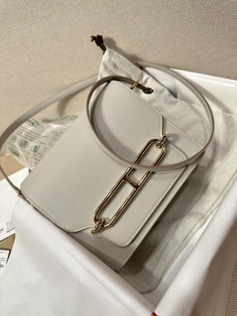 Hermès Roulis 19 Evercolor Gris Pearl Gold Hardware - Image 3