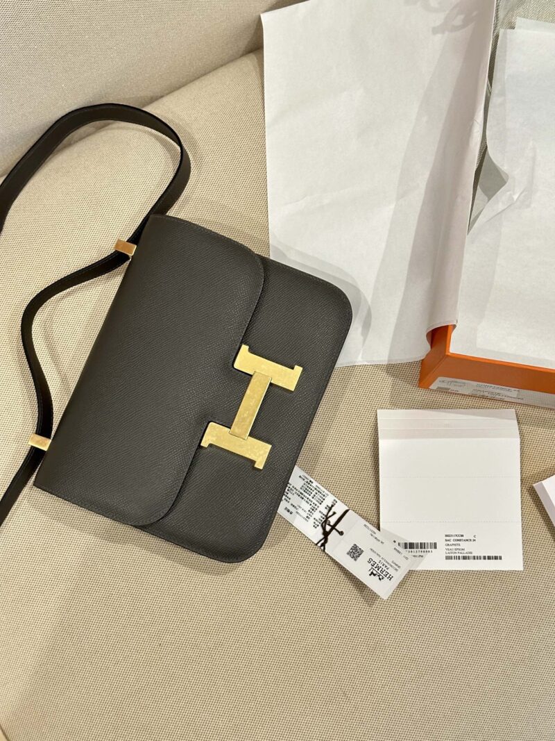 Hermès Constance 24 Gris Graphite, Gold Epsom Gold Hardware - Image 3