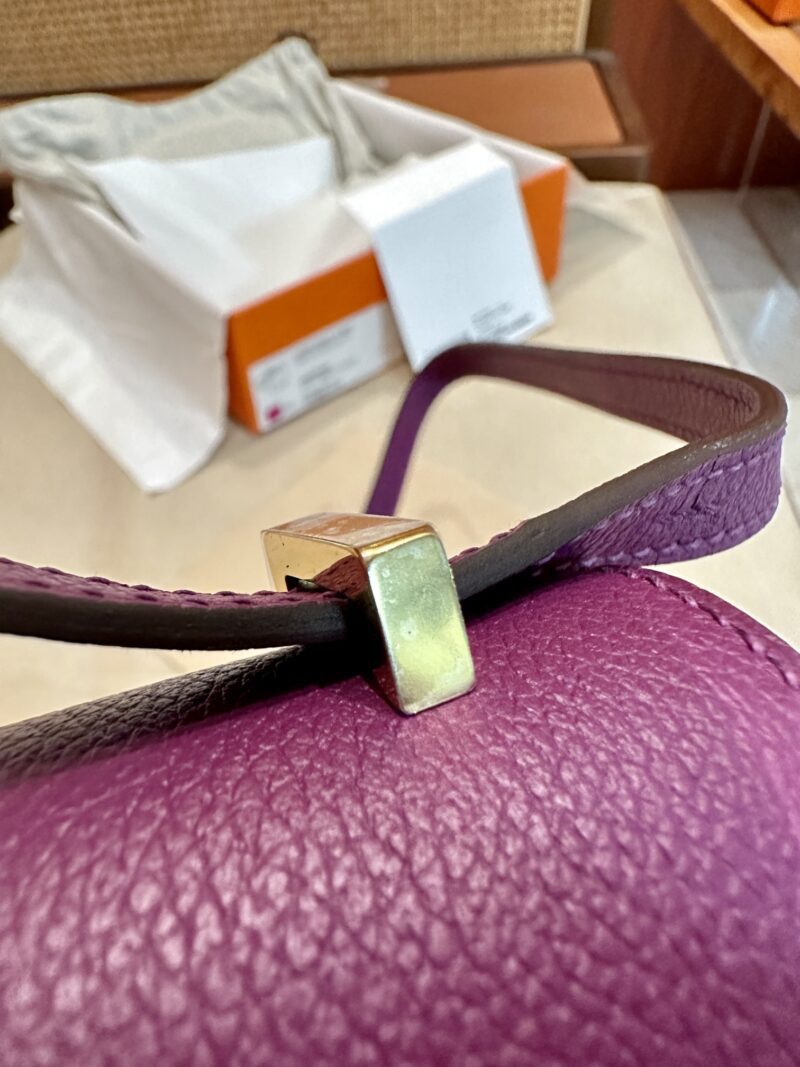 Hermès Constance 18 Anemone, Gold Evercolor Gold Hardware - Image 6