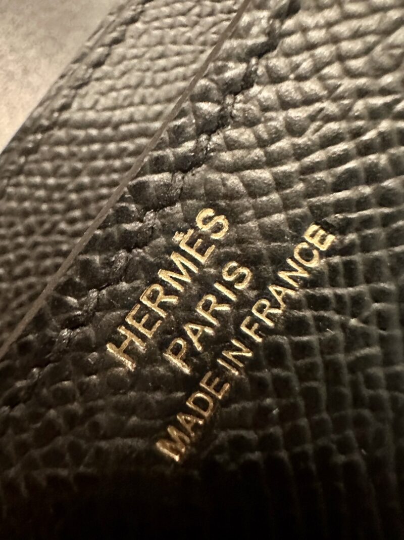 Hermès Constance 19 Noir, Rose Gold Epsom Gold Hardware - Image 7