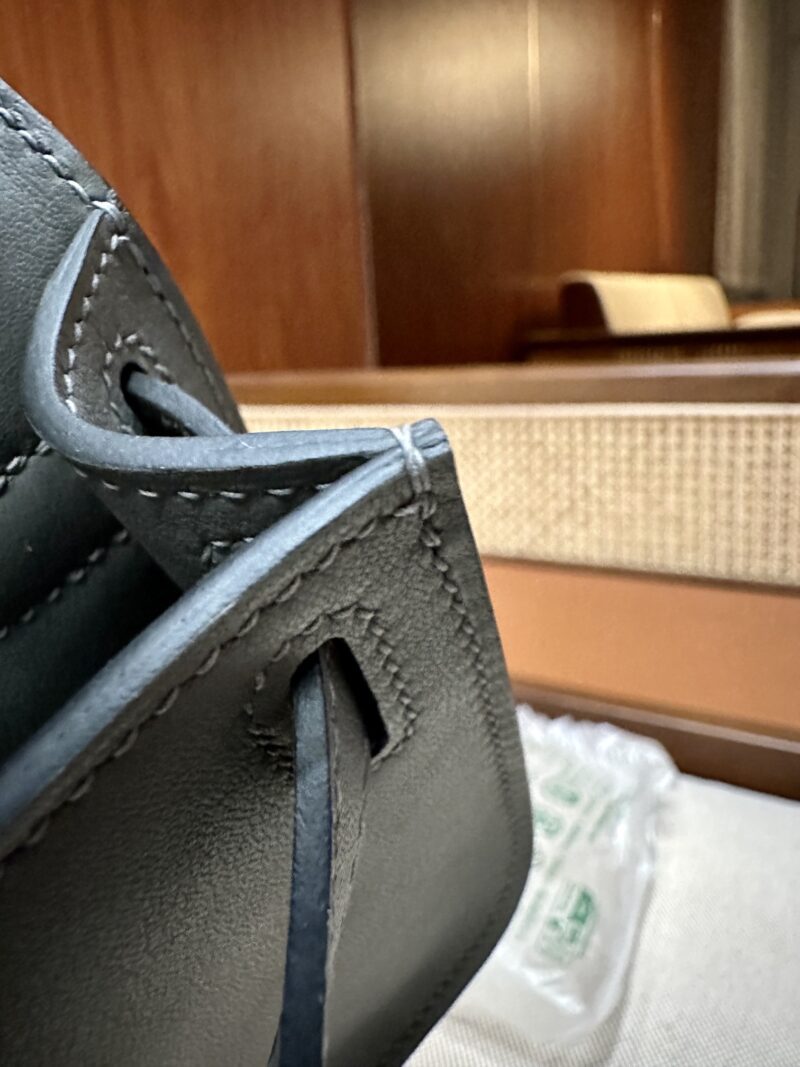 Hermès Jypsiere 23 Swift Gris Meyer Silver Hardware - Image 16