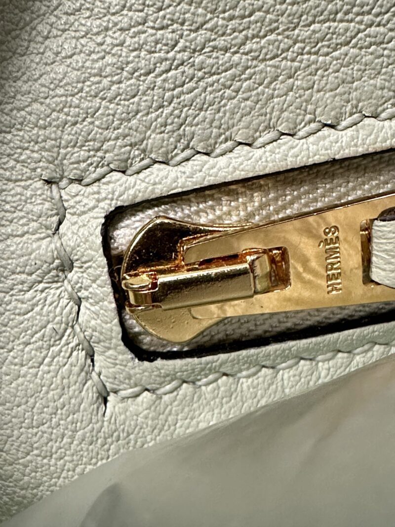 Hermès Mini Kelly 2424 Evercolor & Swift Vert Fizz Gold Hardware - Image 12