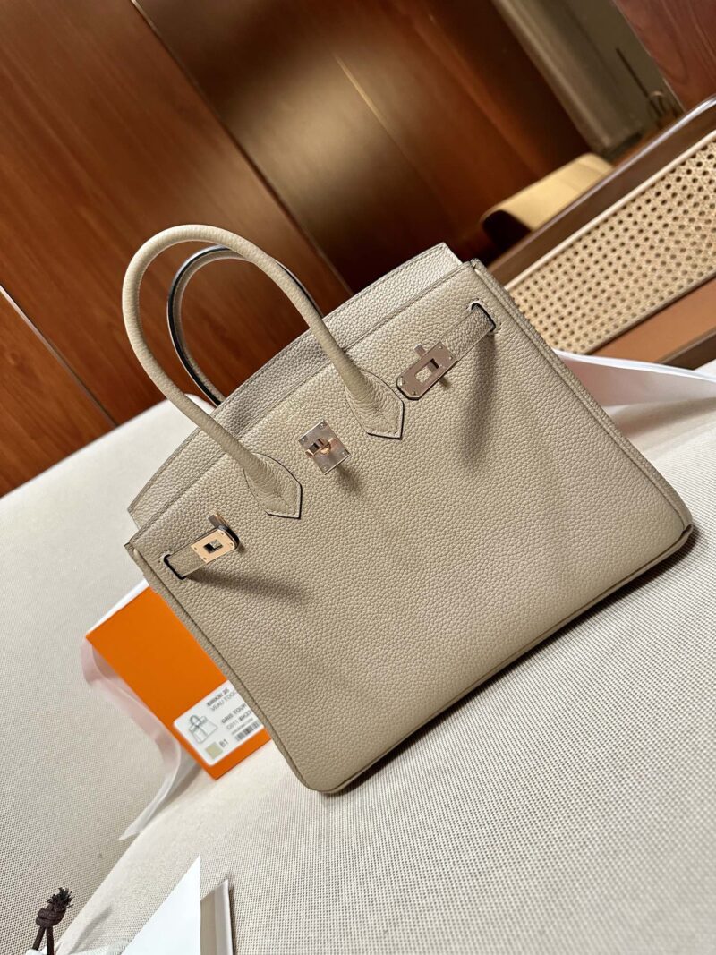 Hermès Birkin 25 Gris Tourterelle Togo Gold Hardware - Image 5