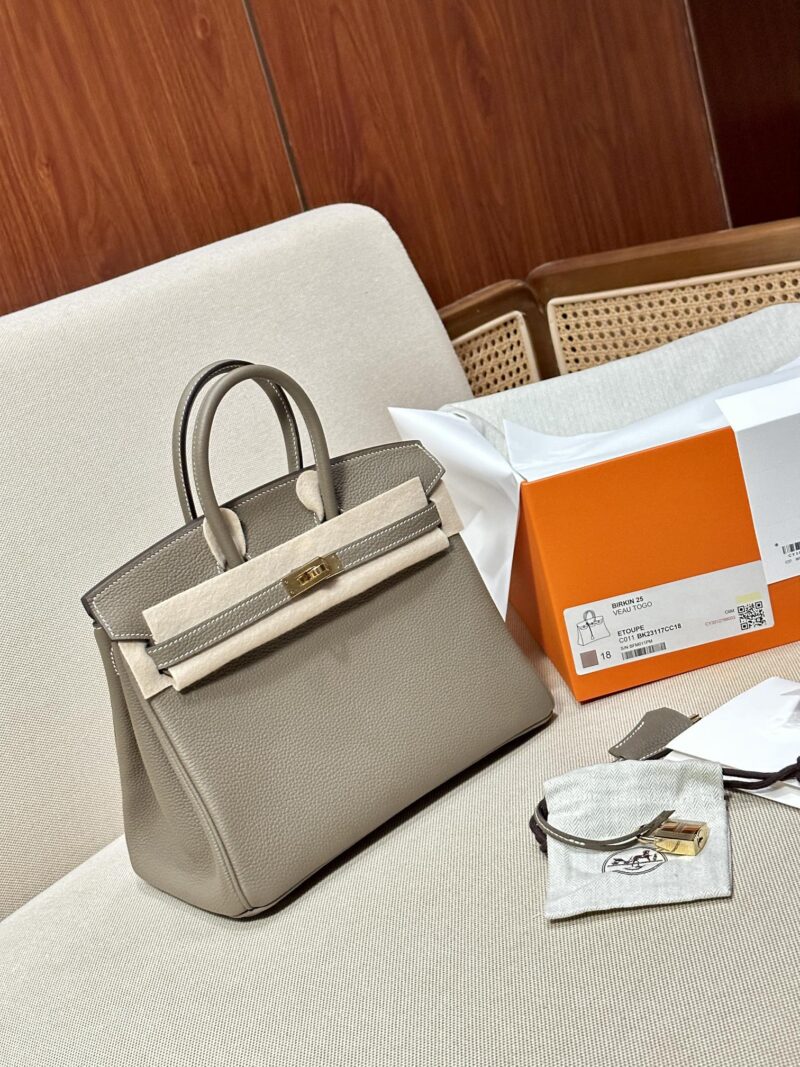 Hermès Birkin 25 Etoupe Togo Gold Hardware - Image 4