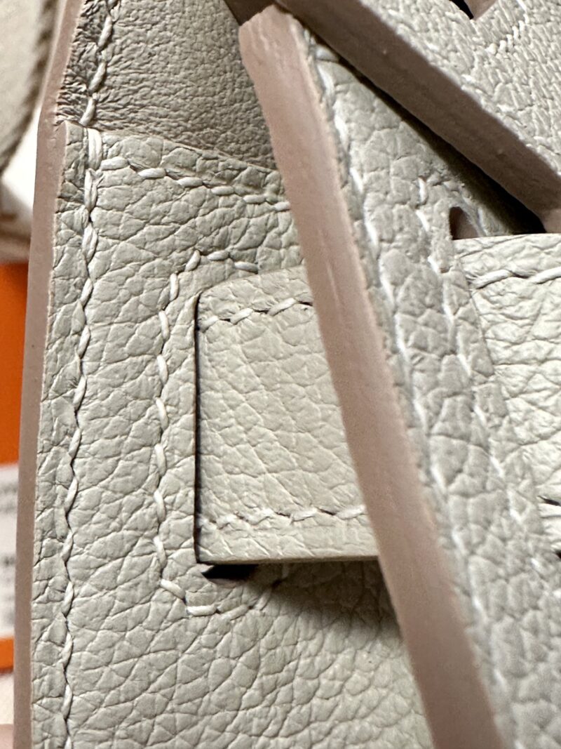 Hermès Jypsiere 23 Evercolor Beton Silver Hardware - Image 14