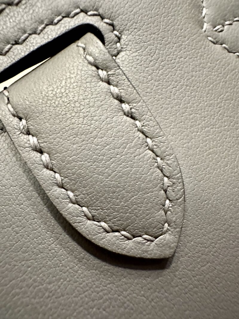 Hermès Jypsiere 23 Swift Gris Meyer Silver Hardware - Image 17