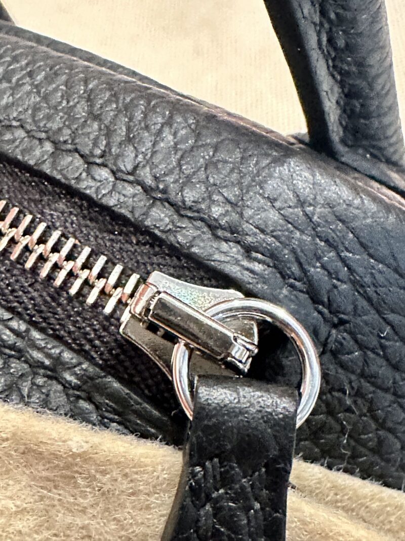 Hermès Mini Lindy 19 Togo Noir Silver Hardware - Image 11