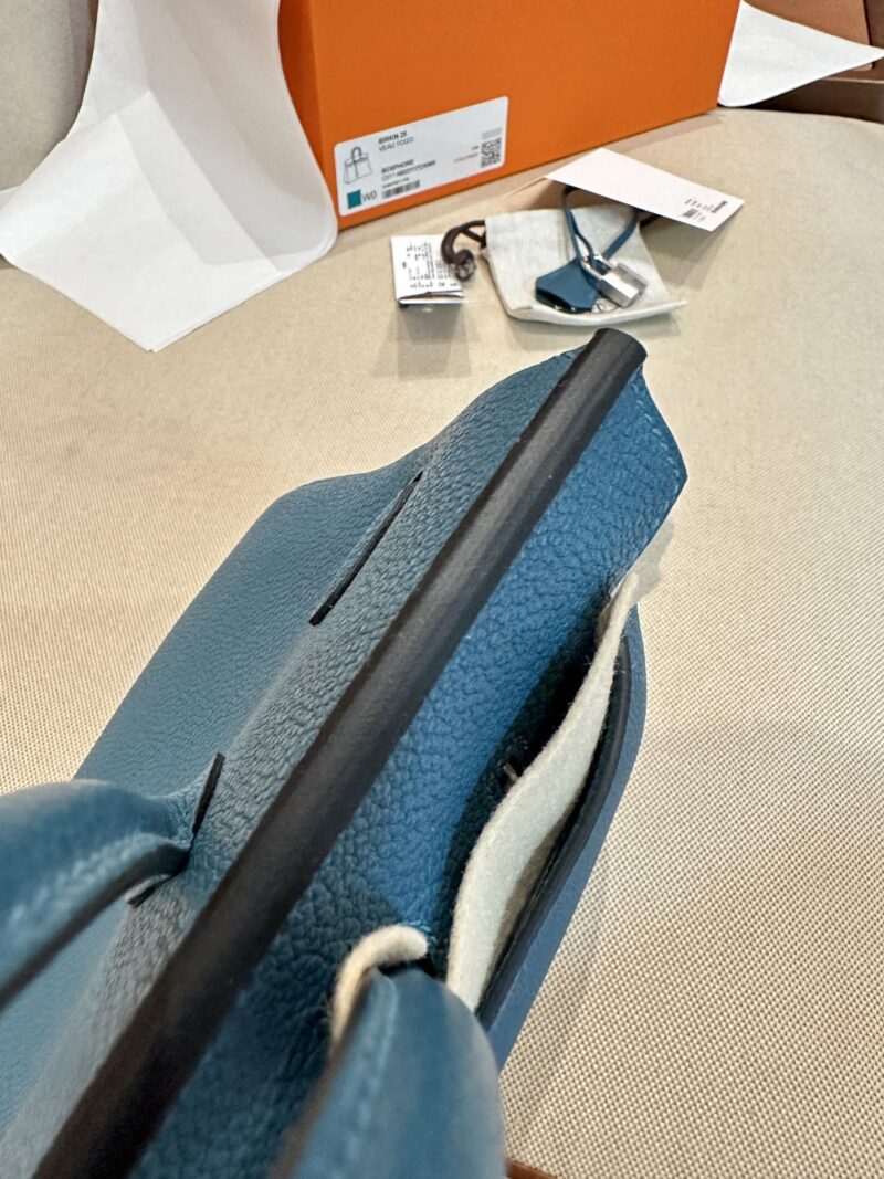 Hermès Birkin 25 Vert Bosphore Togo Palladium Hardware - Image 5