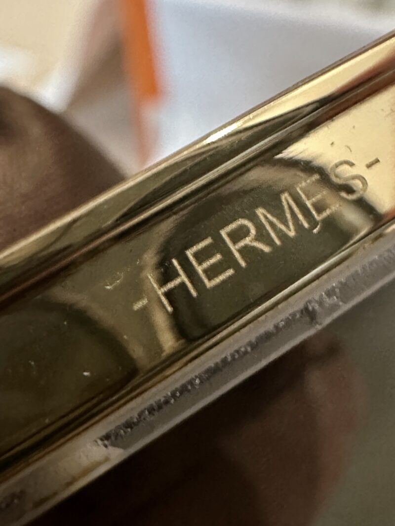 Hermès Constance 19 Gris Tourterelle Shiny Crocodile Gold Hardware - Image 9