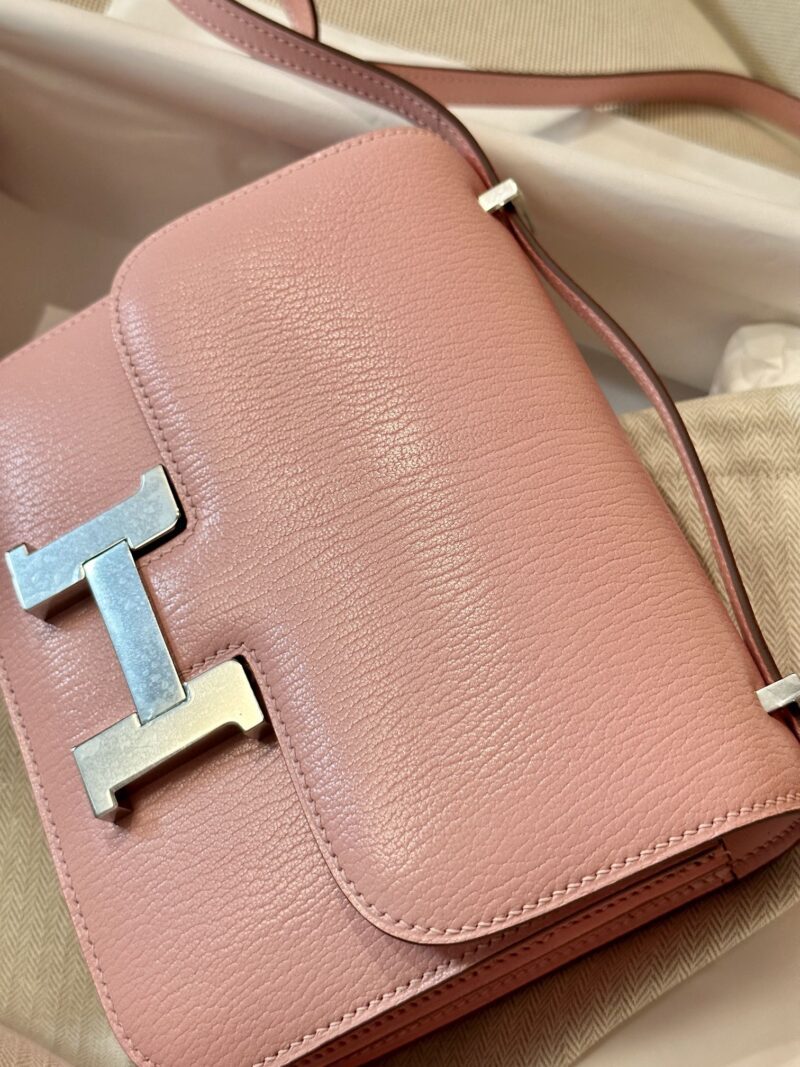 Hermès Constance 19 Rose Sakkura Chevre Palladium Hardware - Image 12