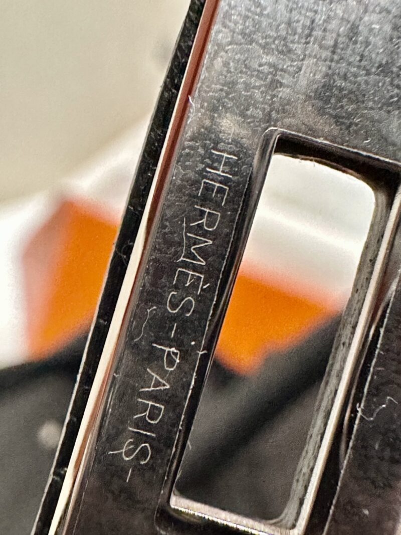 Hermès Birkin 25 Noir, Silver Togo Palladium Hardware - Image 7