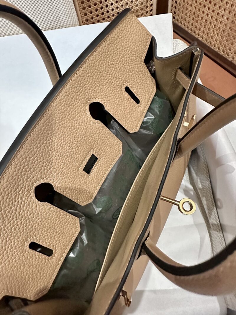 Hermès Birkin 25 Chai, Gold Togo Gold Hardware - Image 10