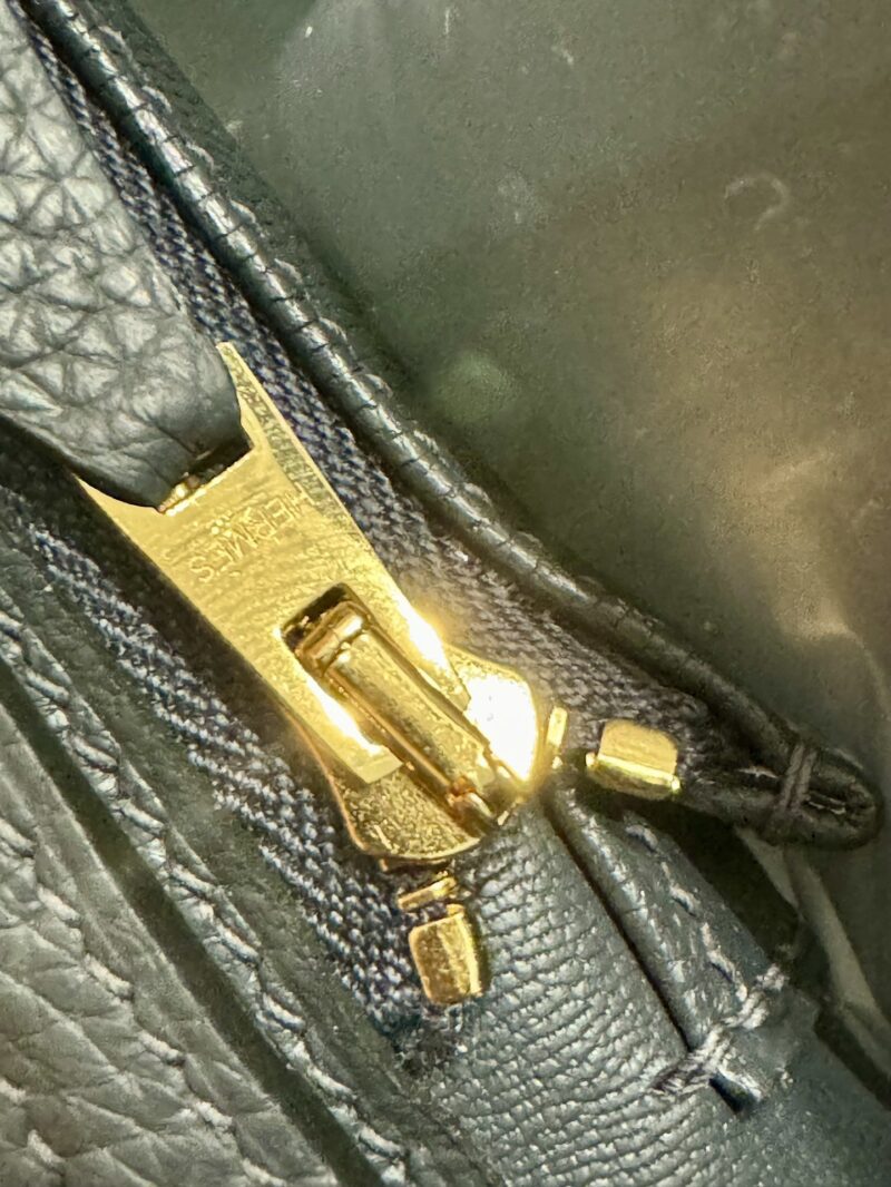 Hermès Birkin 25 Gris Misty, Gold Togo Gold Hardware - Image 24
