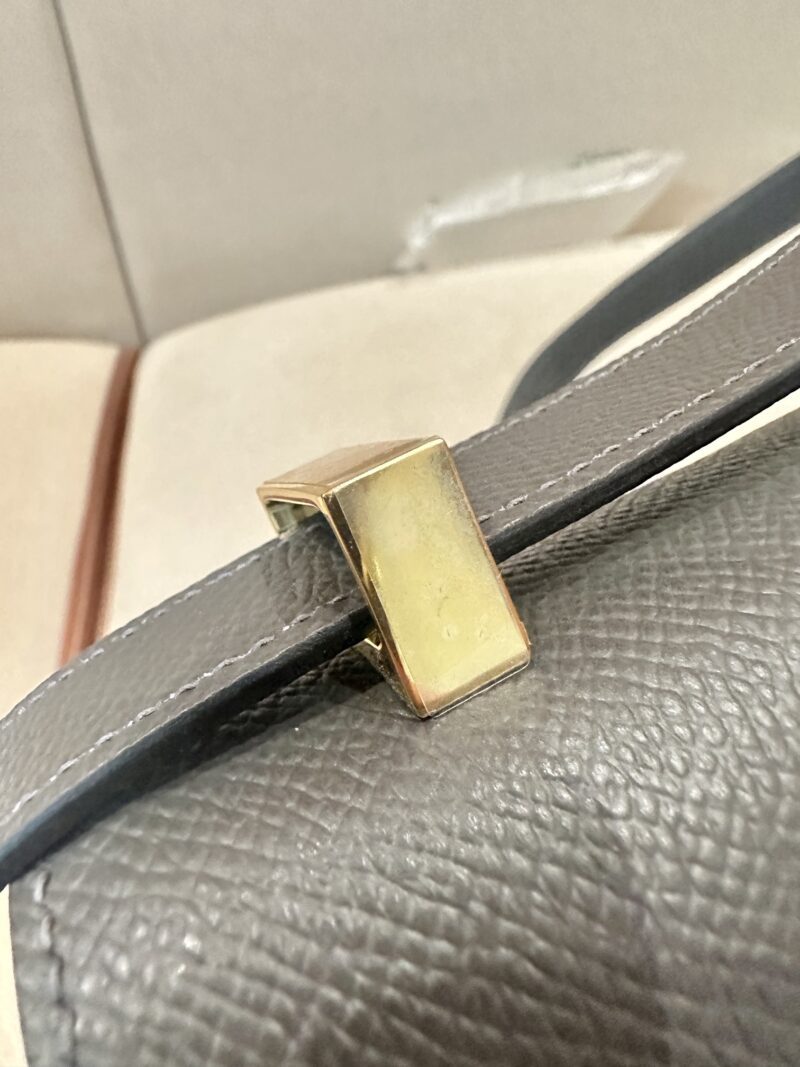 Hermès Constance 24 Gris Graphite, Gold Epsom Gold Hardware - Image 12