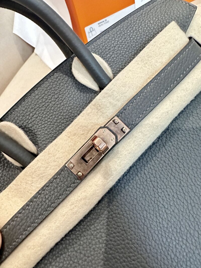 Hermès Birkin 25 Graphite Togo Palladium Hardware - Image 12