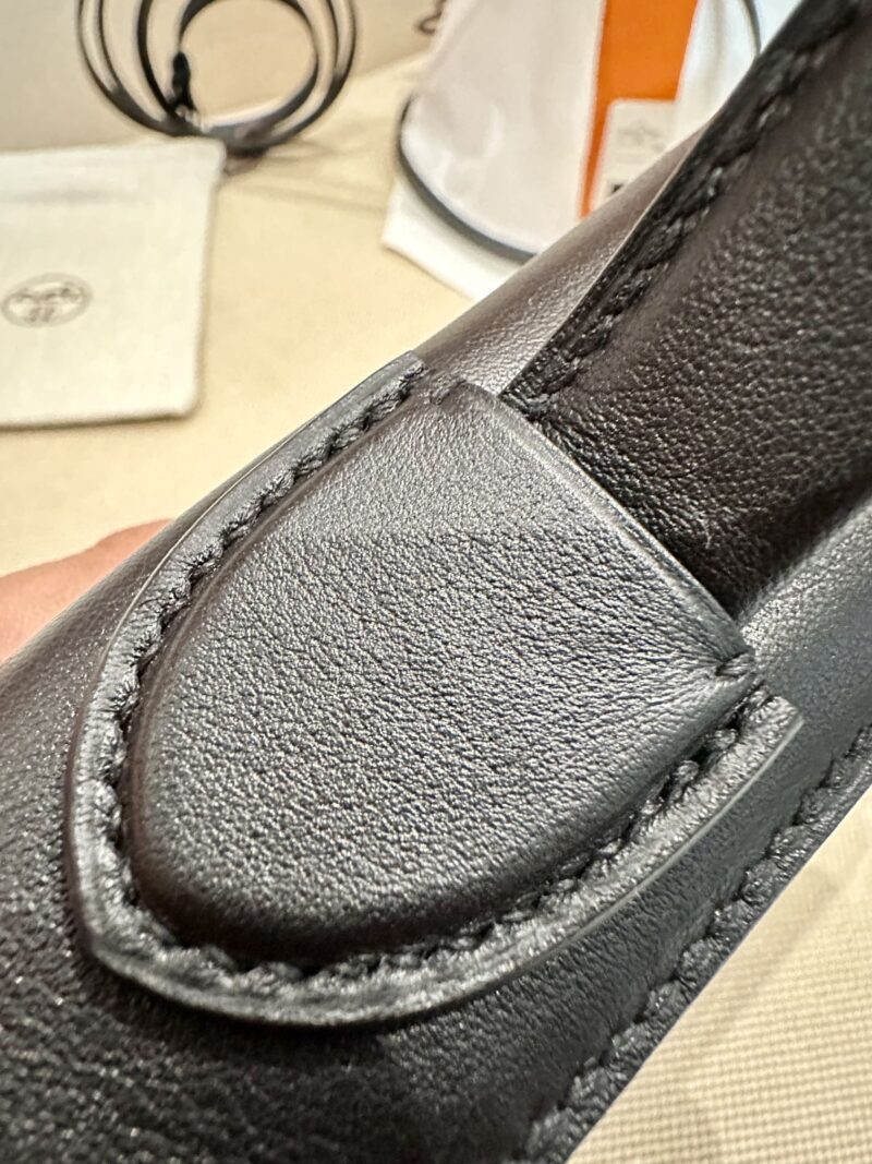 Hermès Mini Kelly 2424 Volupto & Swift Noir Silver Hardware - Image 15