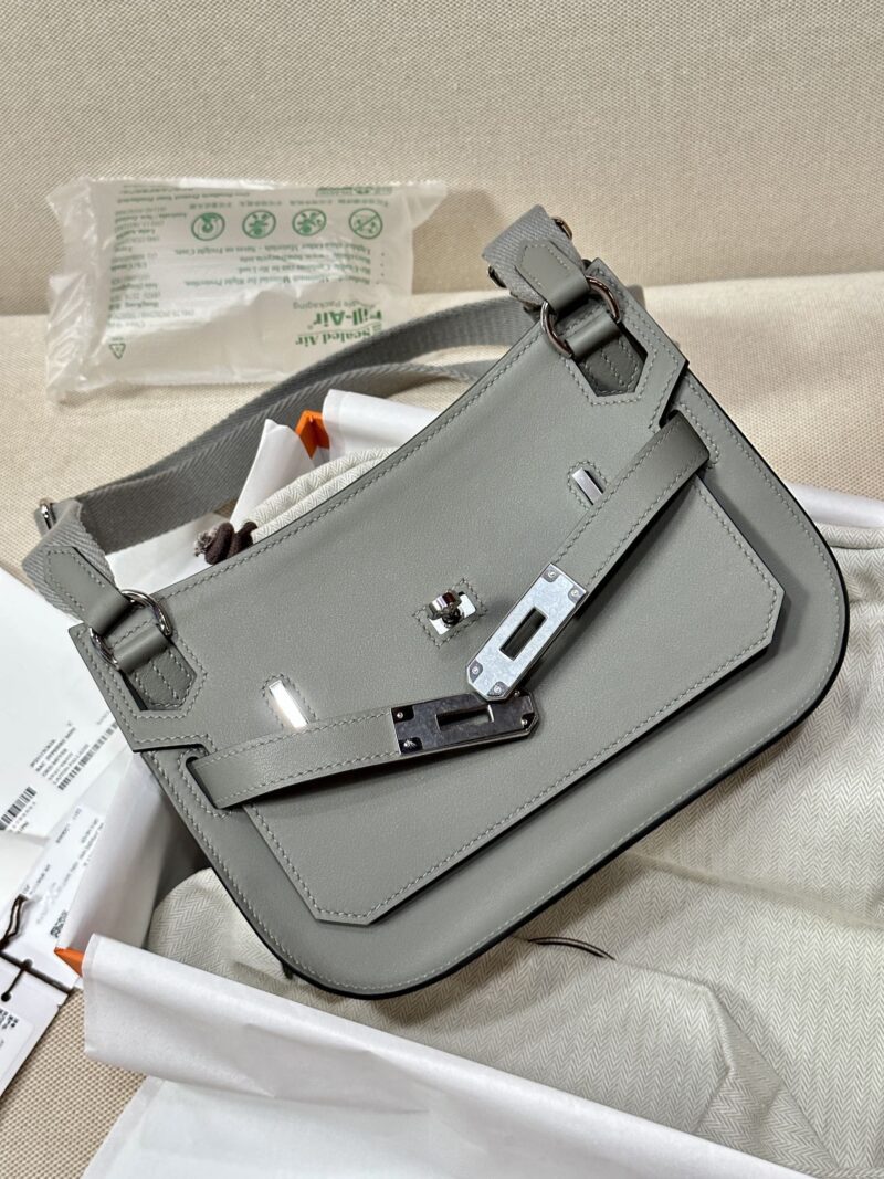 Hermès Jypsiere 23 Swift Gris Meyer Silver Hardware - Image 8