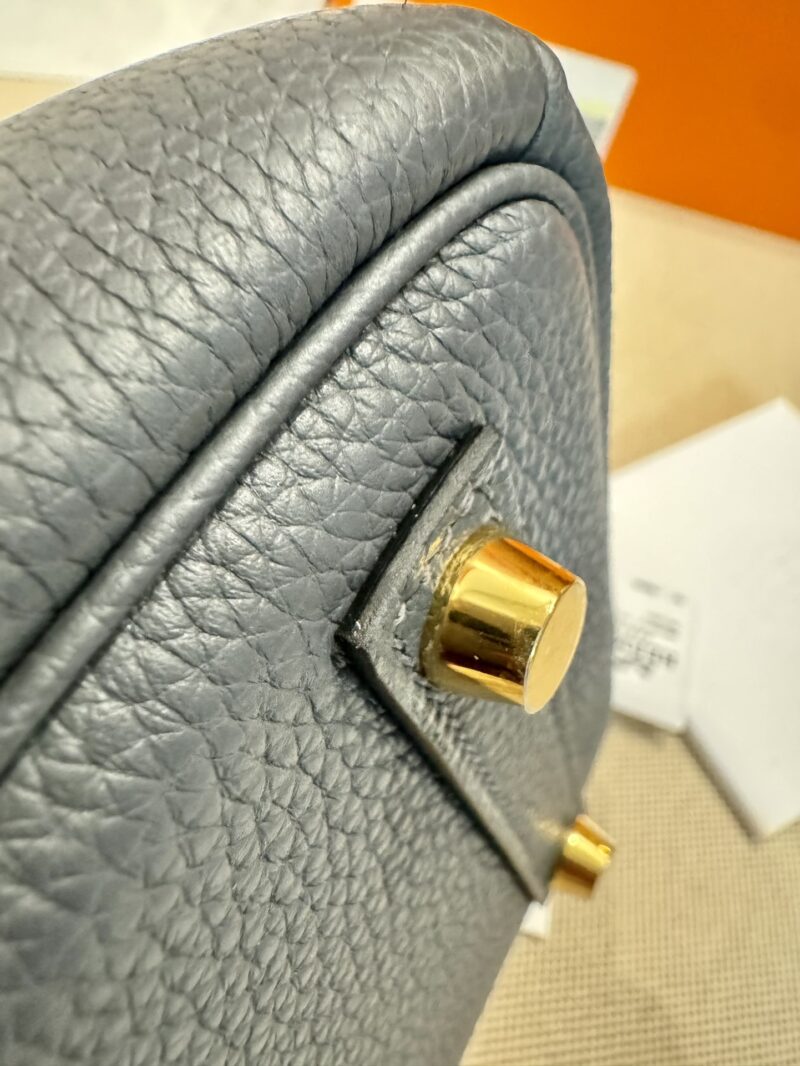 Hermès Birkin 25 Gris Misty, Gold Togo Gold Hardware - Image 23