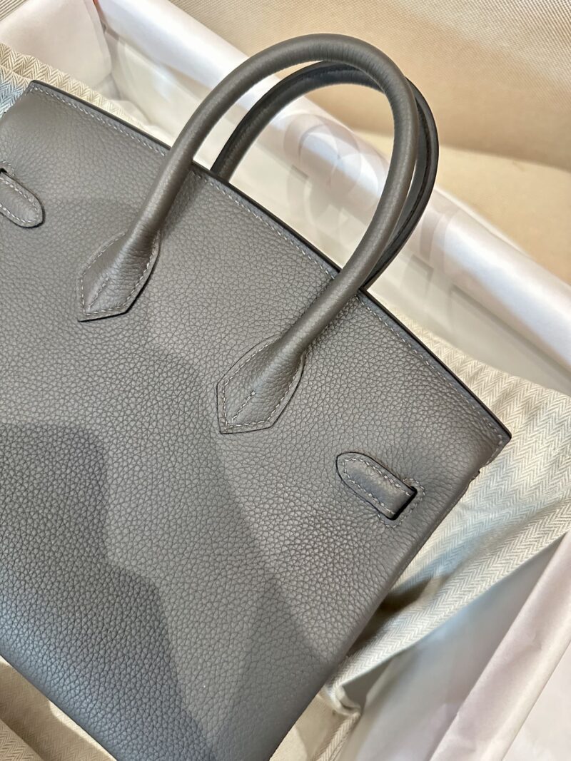 Hermès Birkin 25 Graphite Togo Palladium Hardware - Image 13